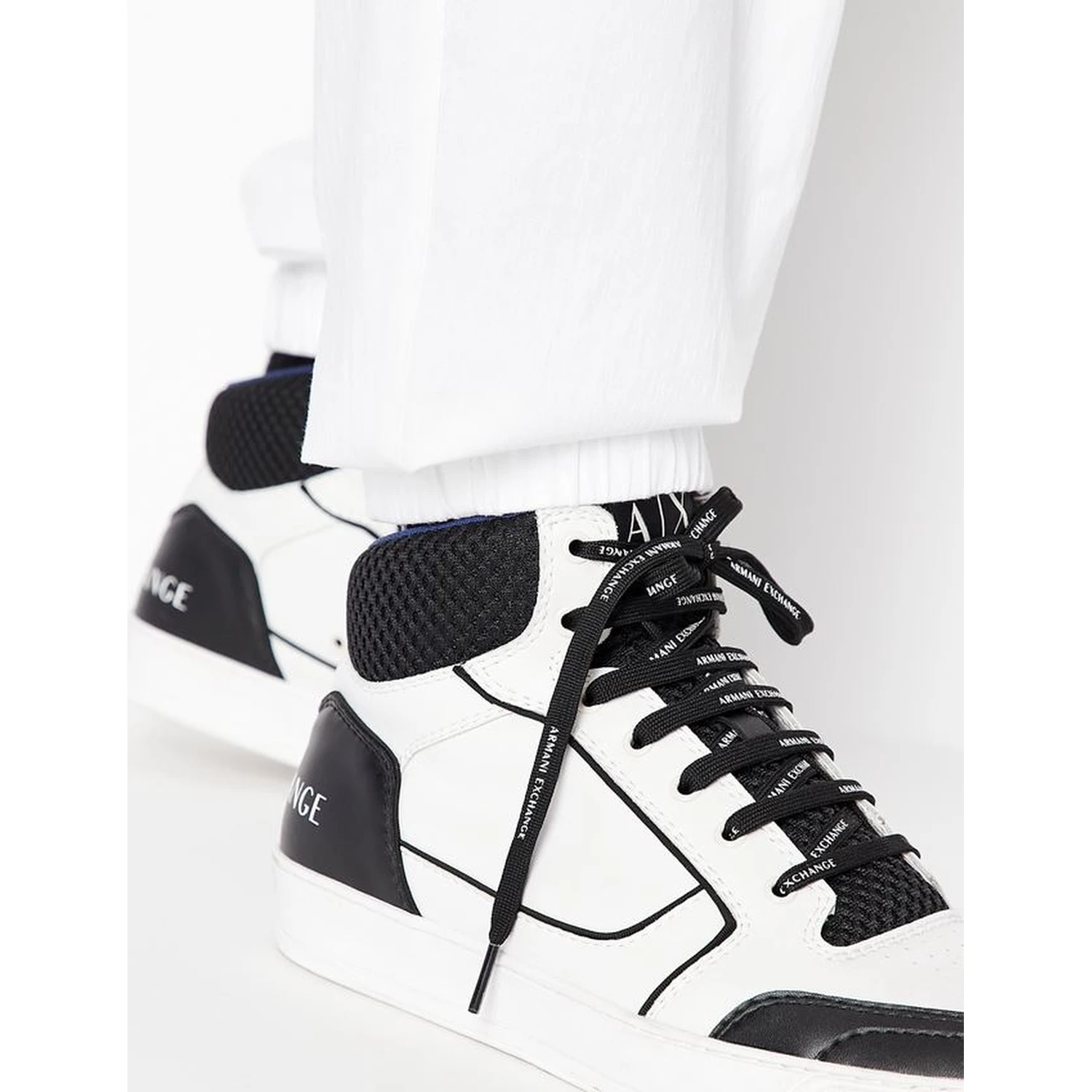 Men's white jogger pants