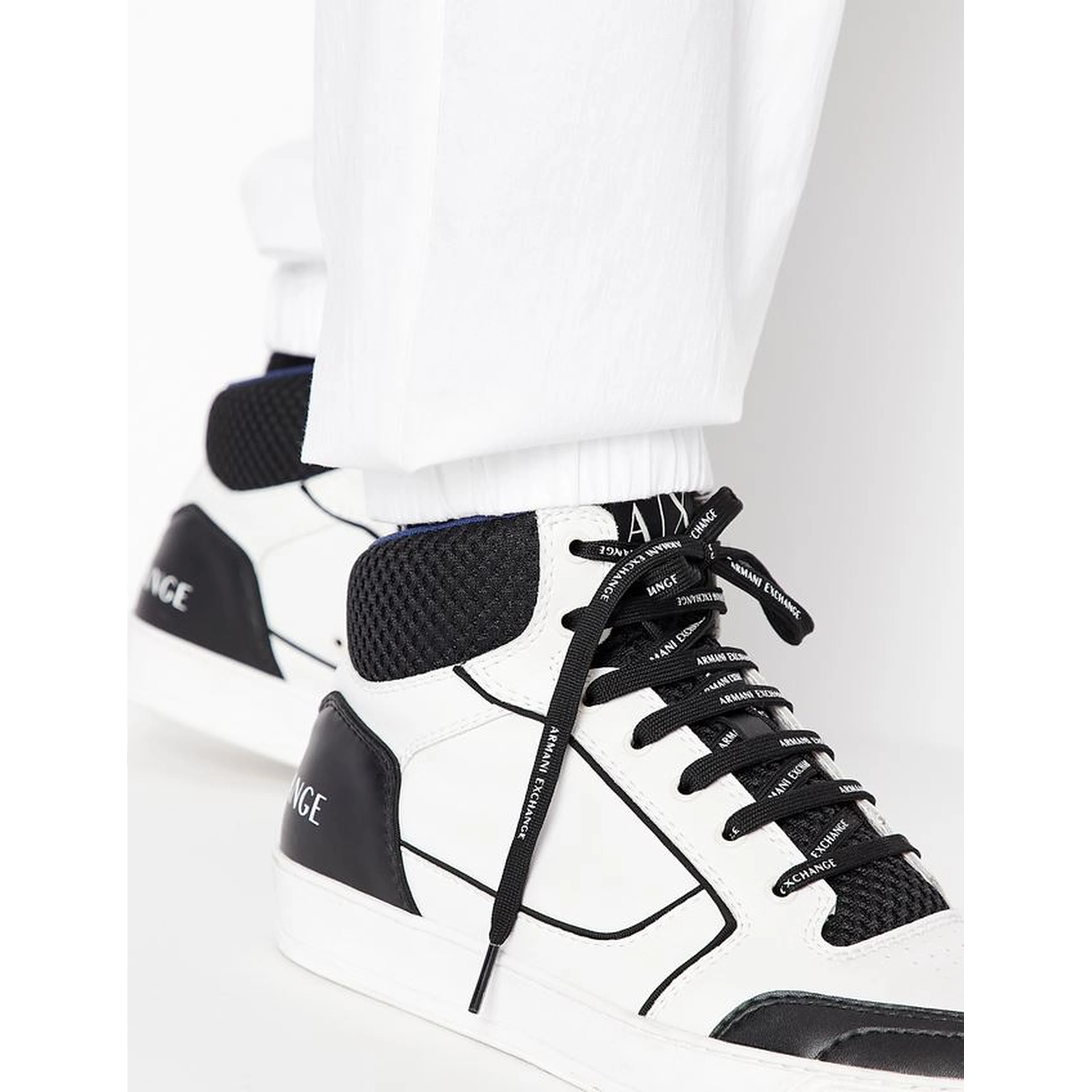 Men's white jogger pants