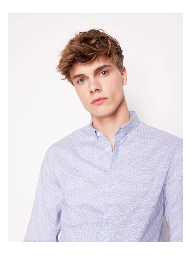 ARMANI EXCHANGE Shirts Clear Blue