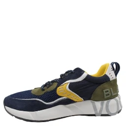 حذاء رياضي أبيض أزرق