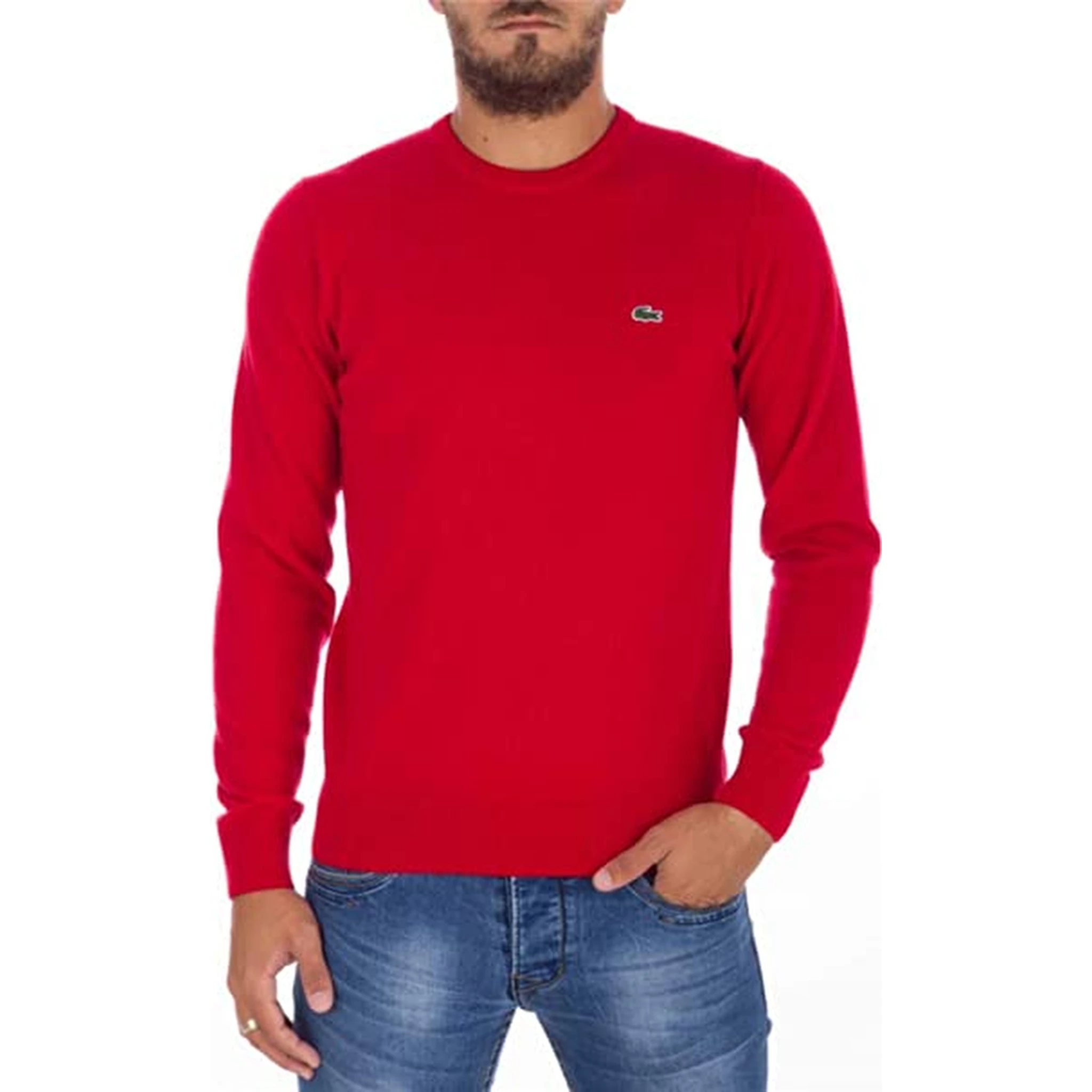 Lacoste Sweaters Red