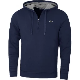 Men's Sport Long Sleeve Half Zip Fleece Hoodie