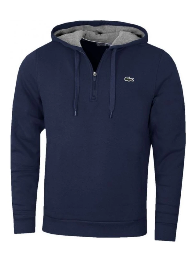 Men's Sport Long Sleeve Half Zip Fleece Hoodie