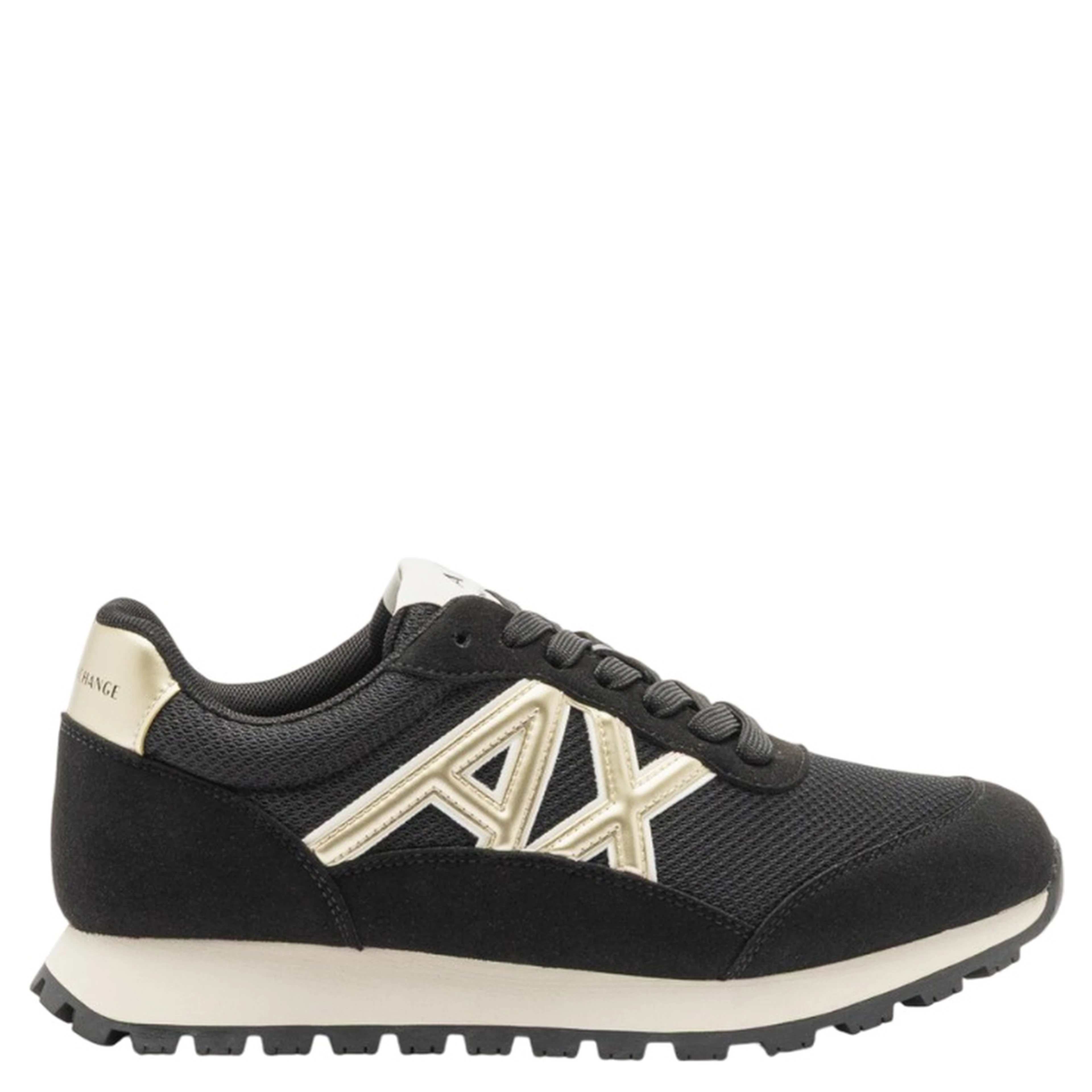 logo-detail mesh panel sneakers