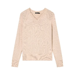 Women's Natural V-Neck Sweater