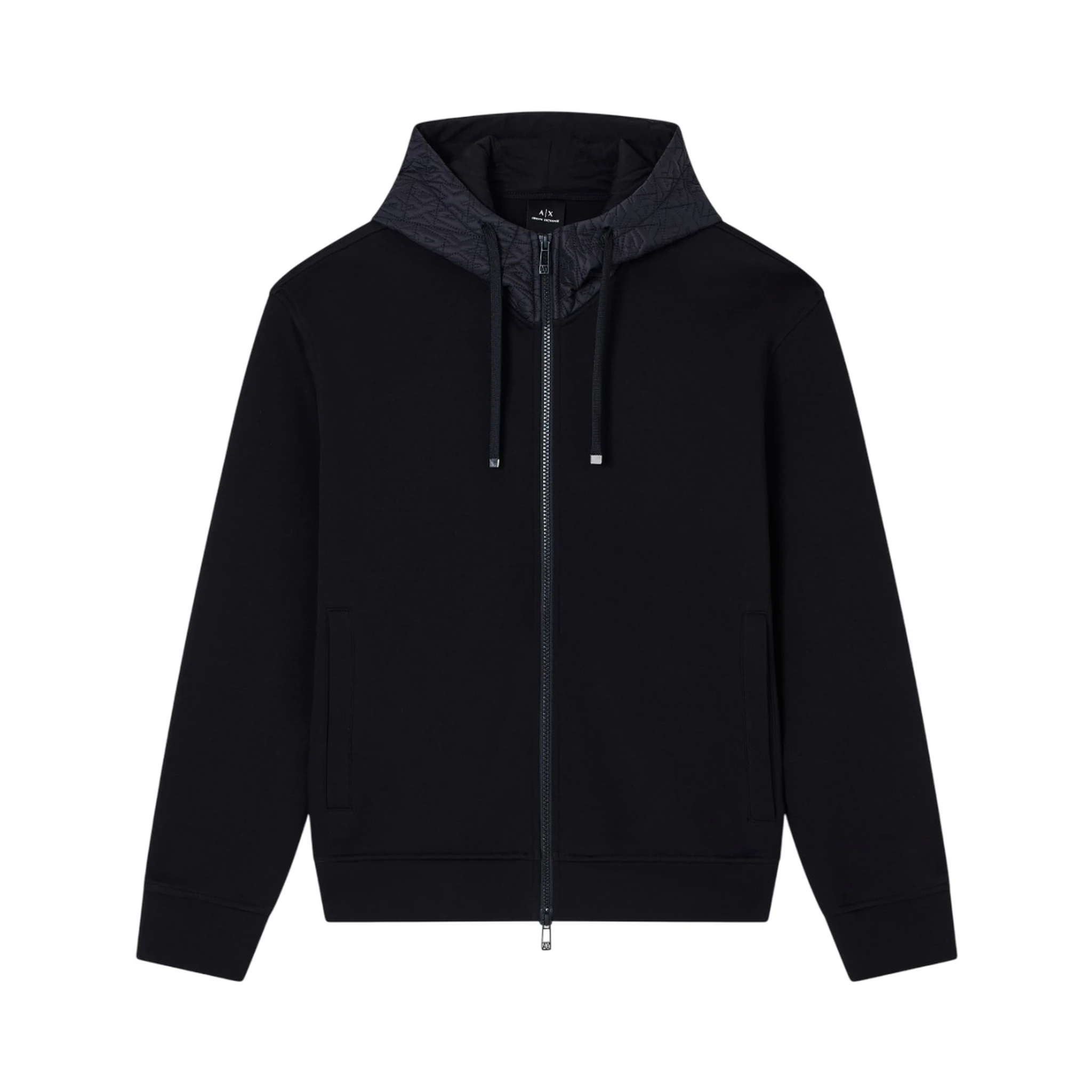 Black zip-through hoodie