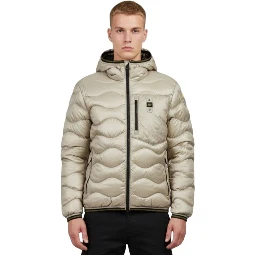quilted hooded jacket