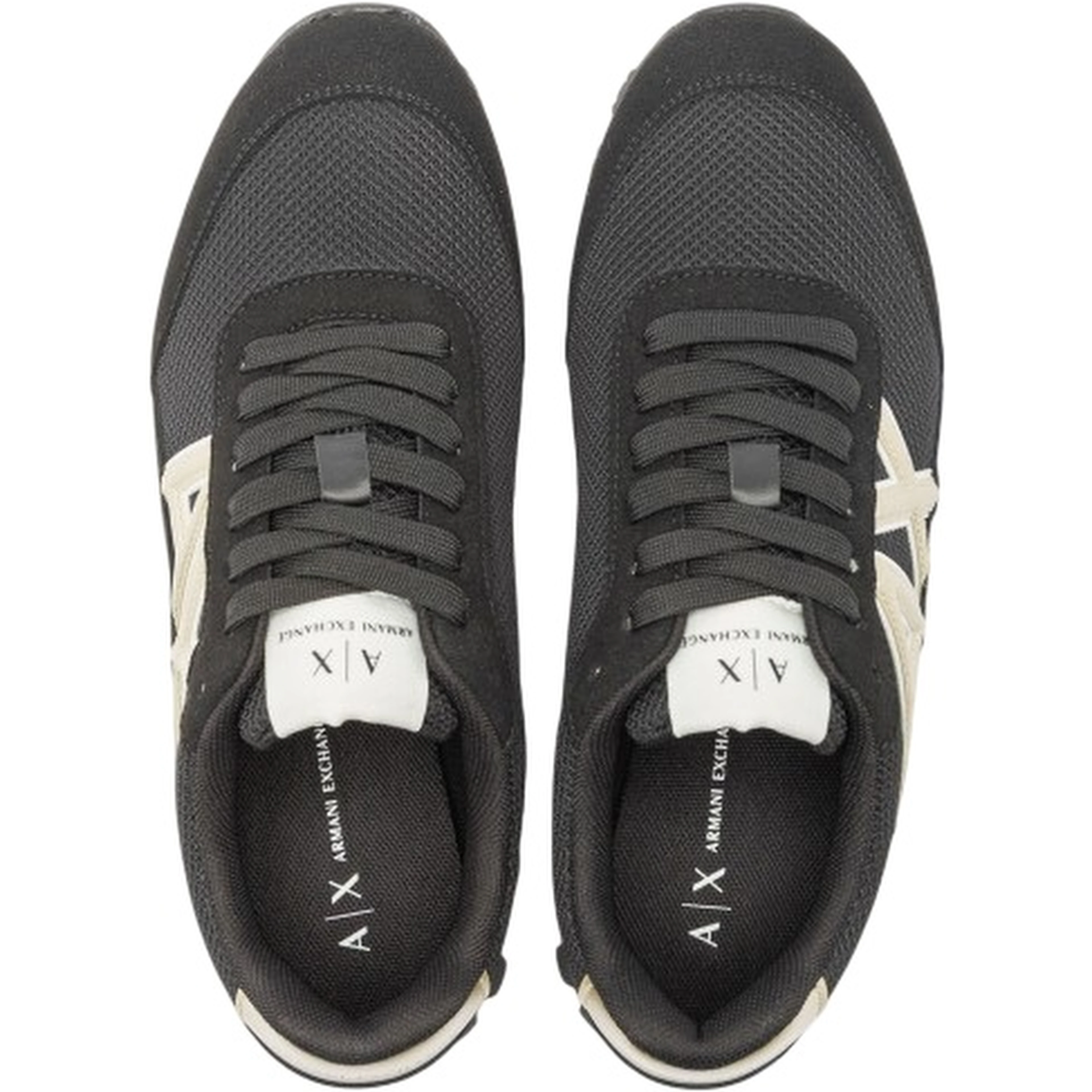 logo-detail mesh panel sneakers