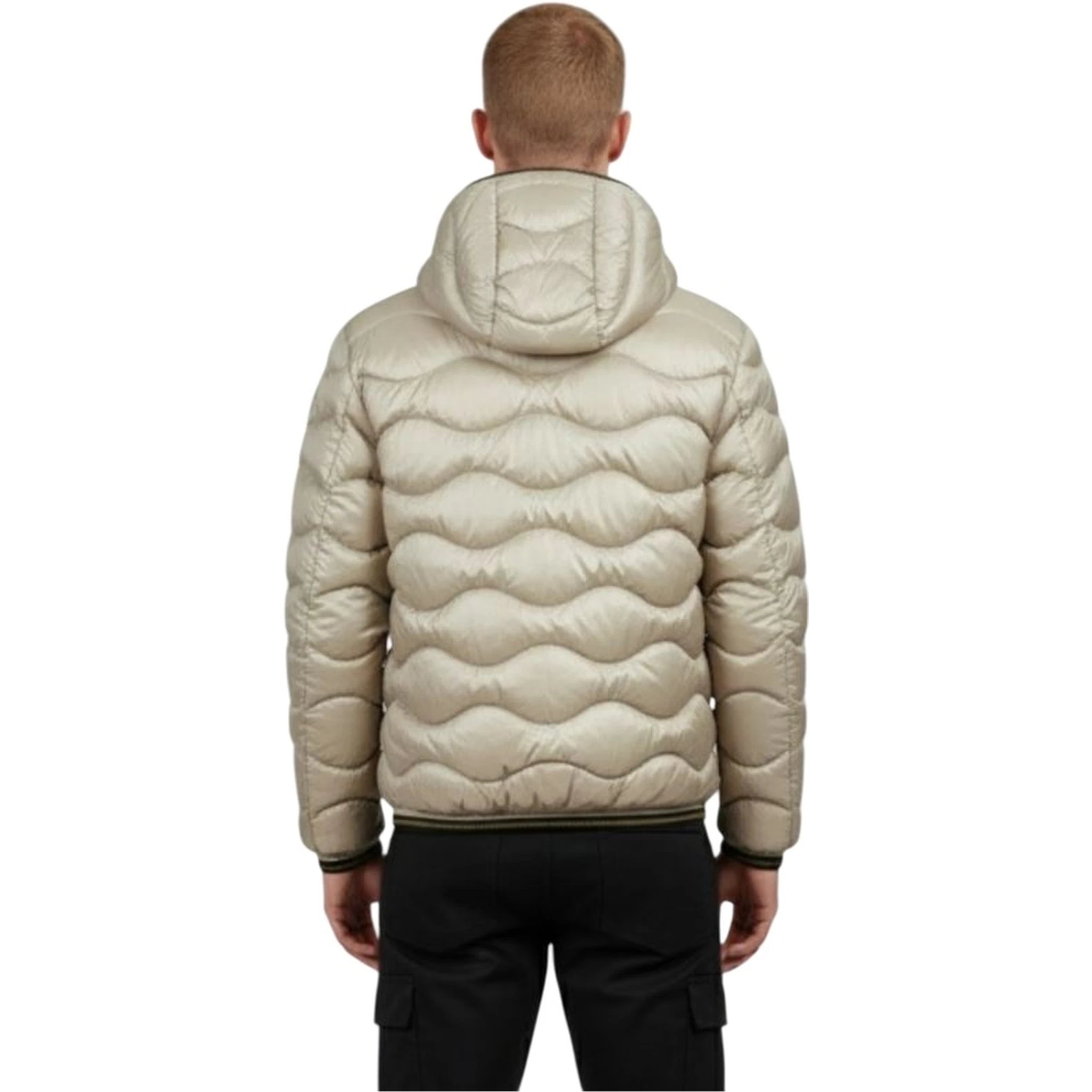 quilted hooded jacket