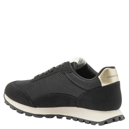 logo-detail mesh panel sneakers