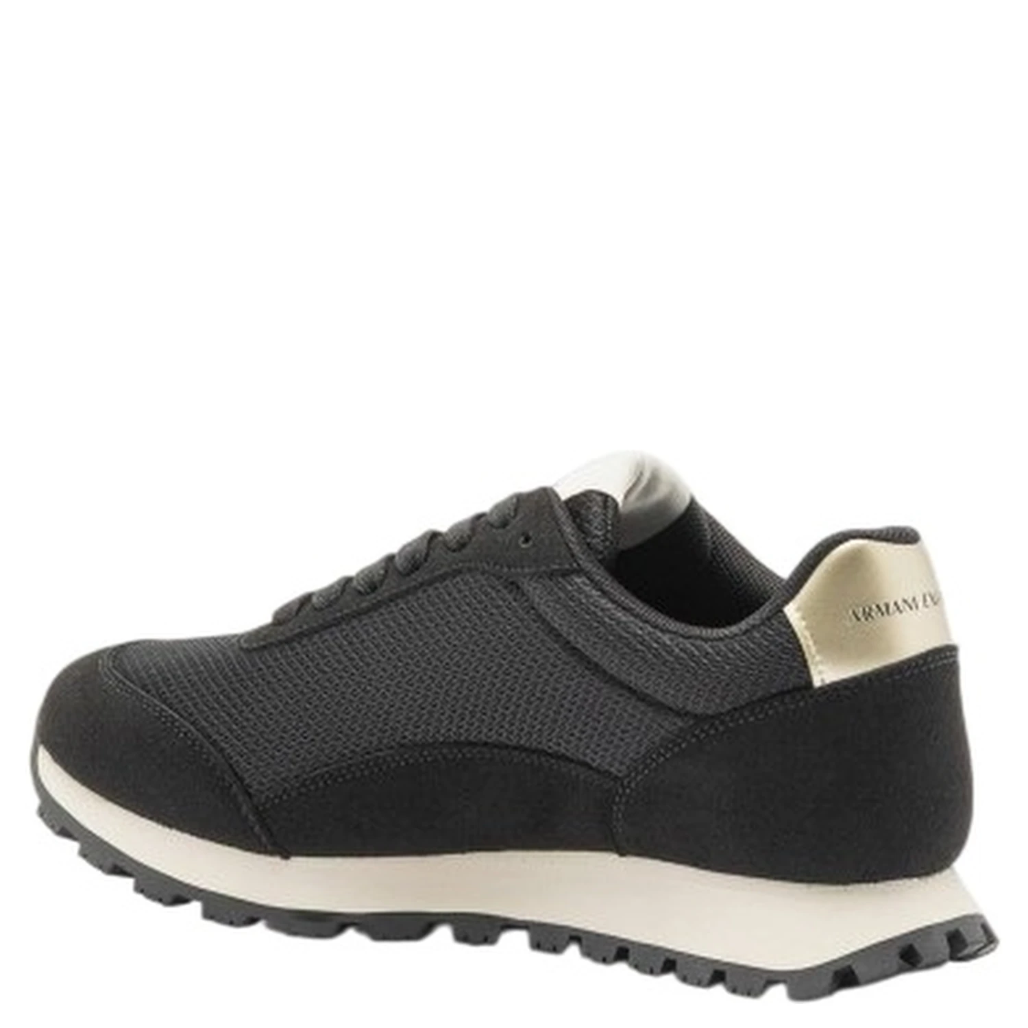 logo-detail mesh panel sneakers