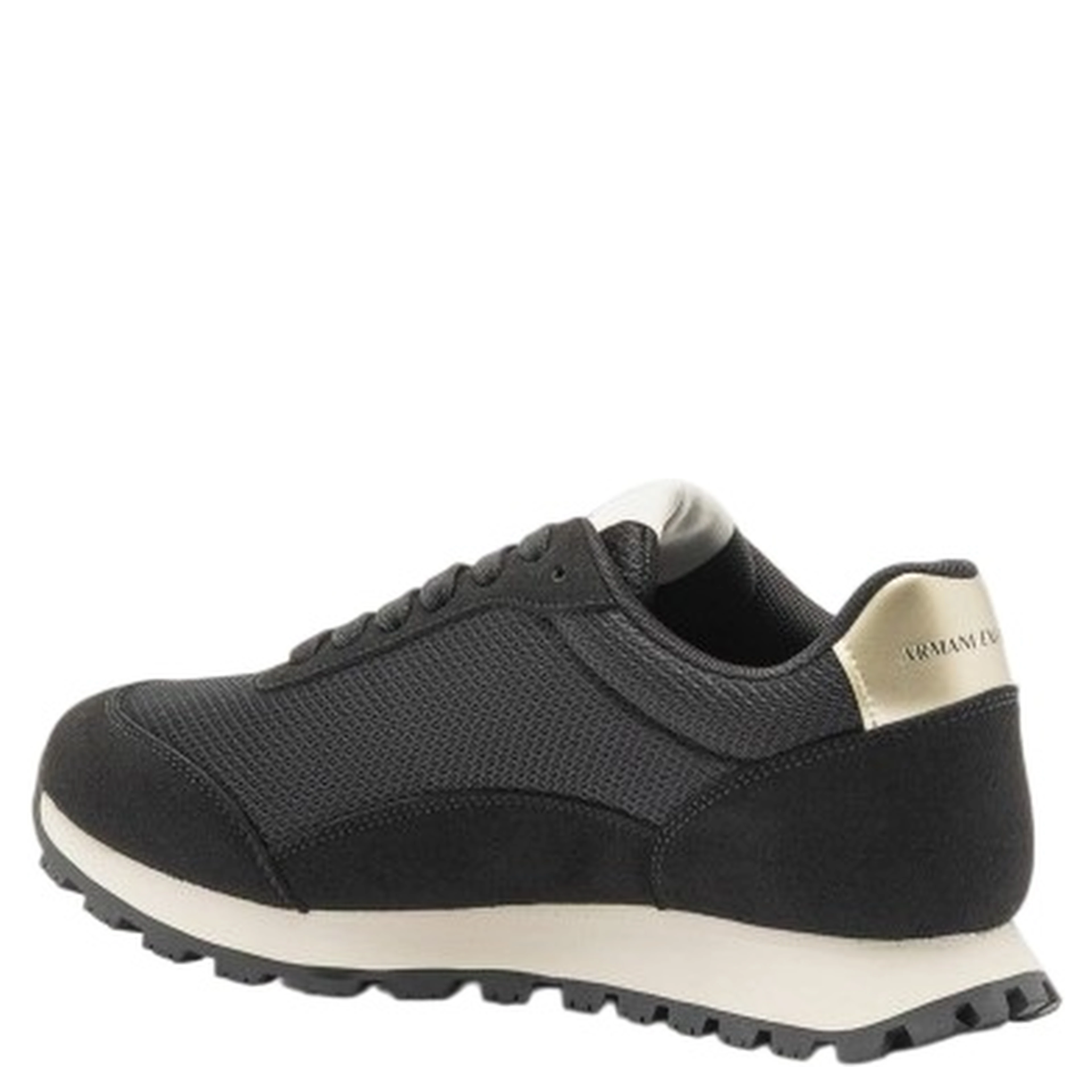 logo-detail mesh panel sneakers