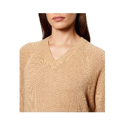 Women's Natural V-Neck Sweater