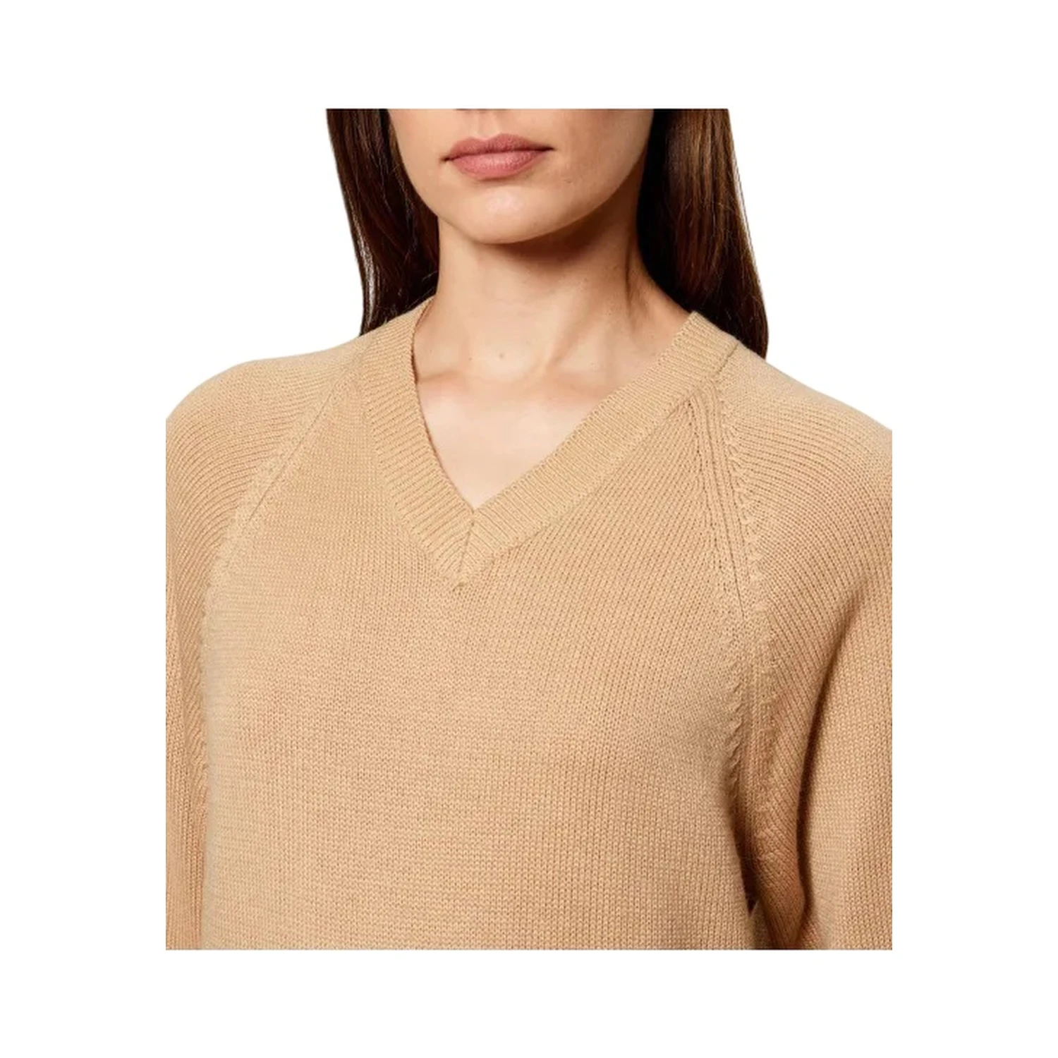 Women's Natural V-Neck Sweater