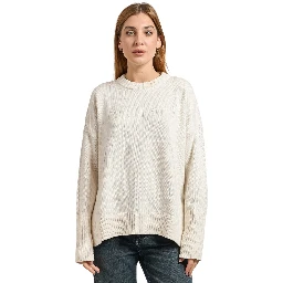Women's White Sweaters Cream