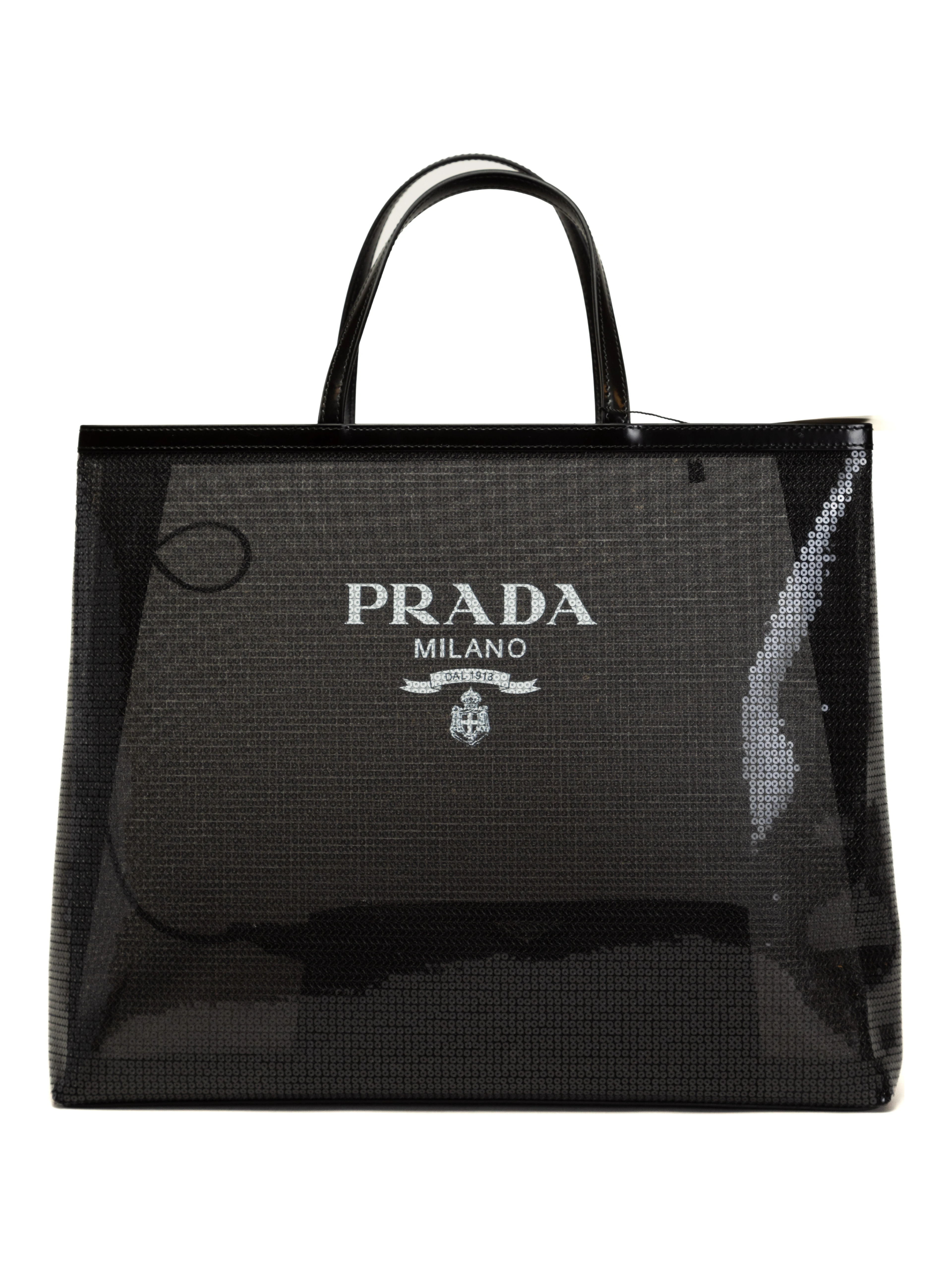 Sequin Mesh Tote Bag
