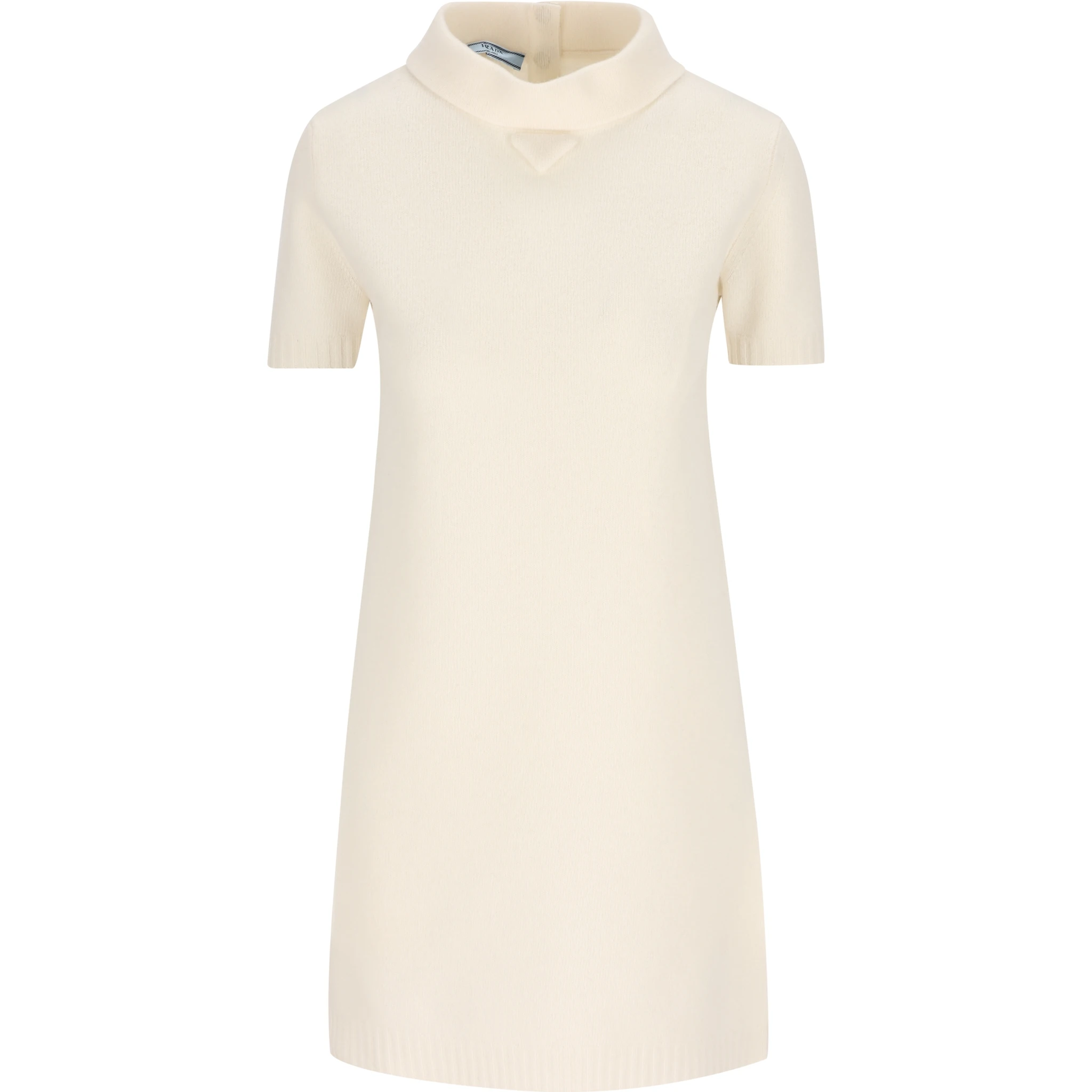 Wool Mini Dress In White