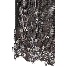 Embroidered midi skirt