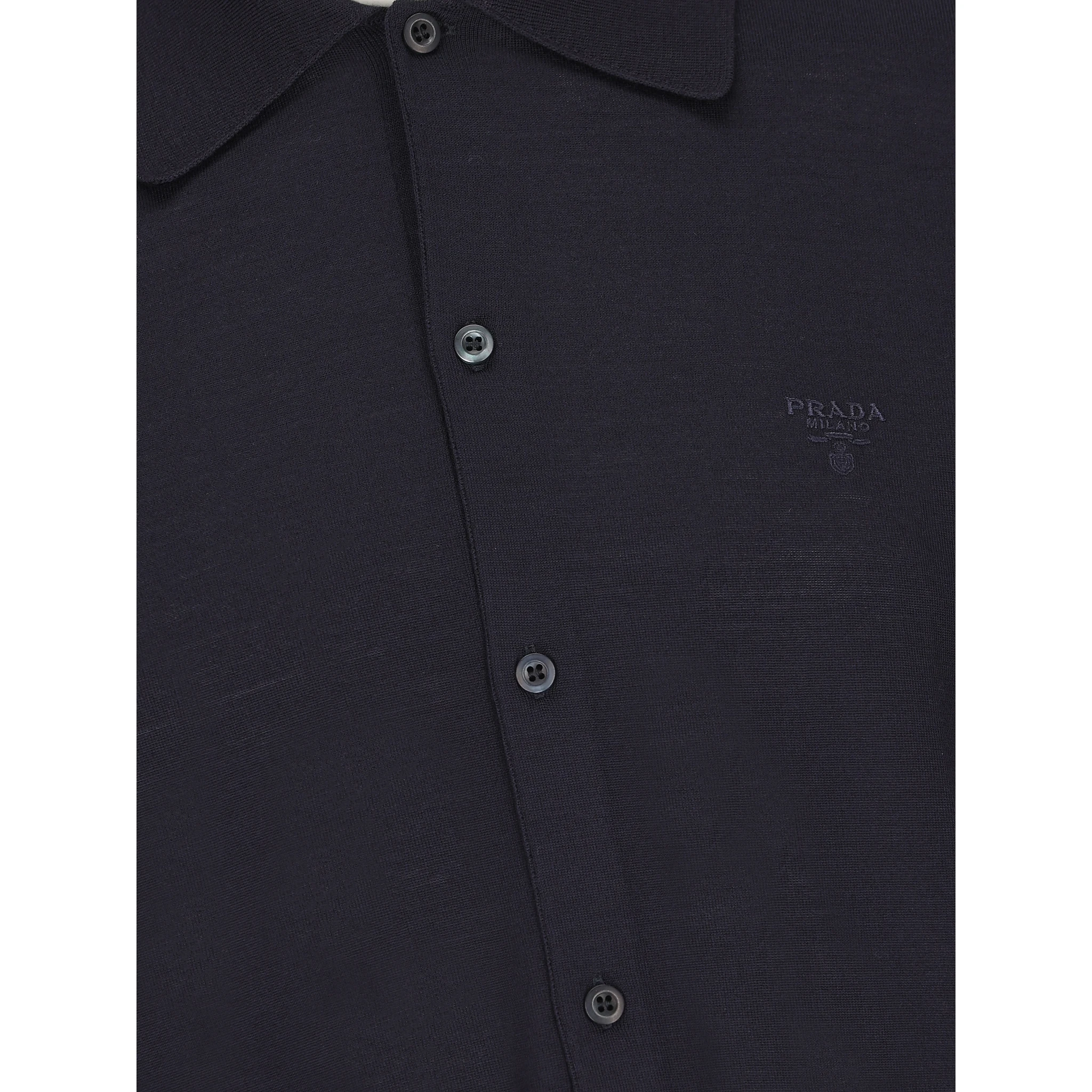 Logo-embroidered shirt