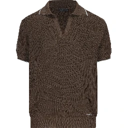 Silk and cotton polo shirt