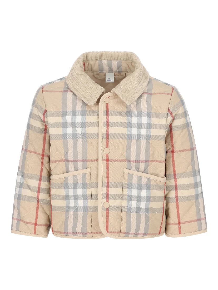 Checked quilted jacket