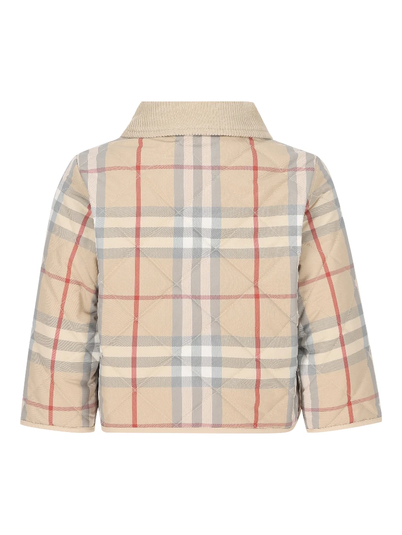 Checked quilted jacket