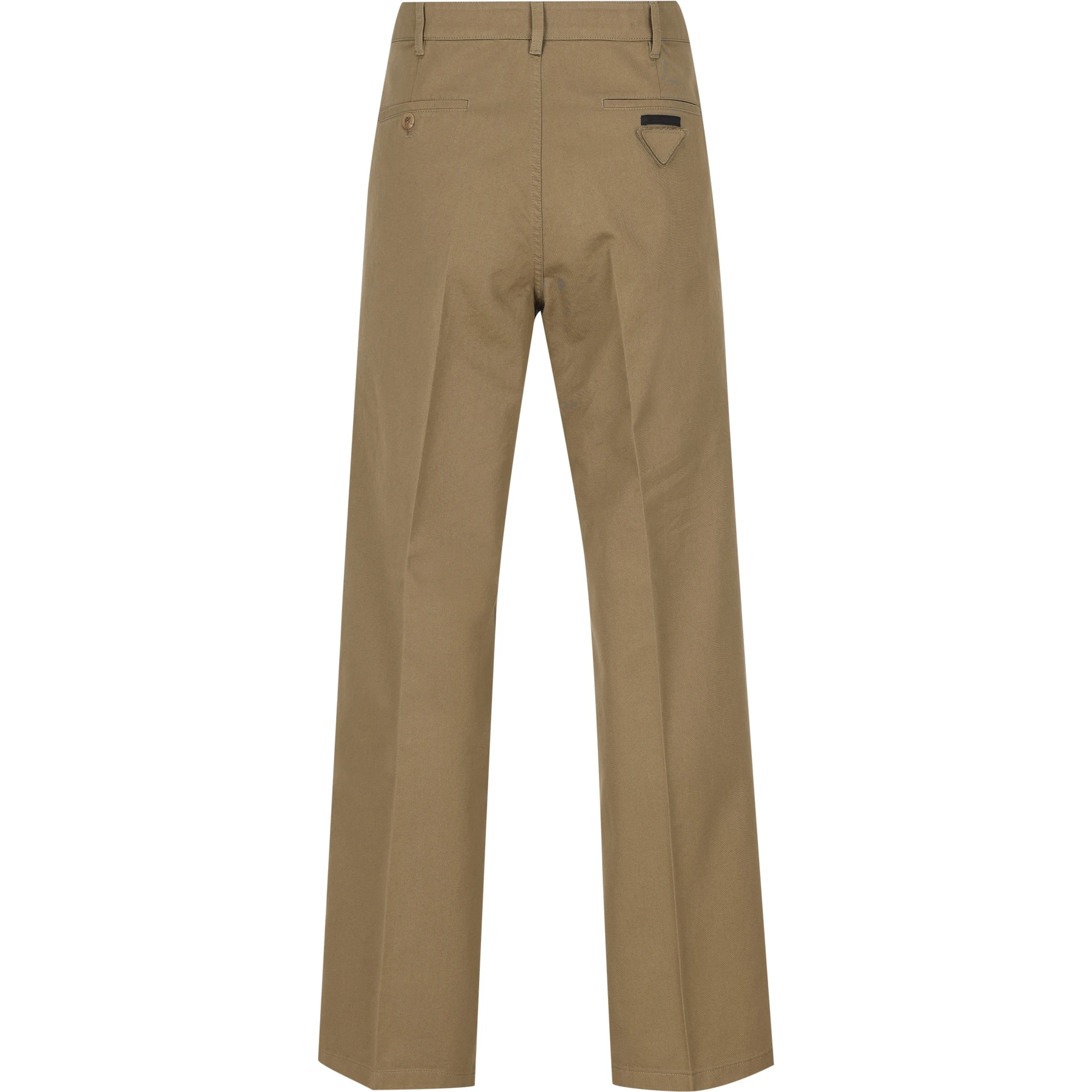 بنطال بوبلين باللون الكريمي