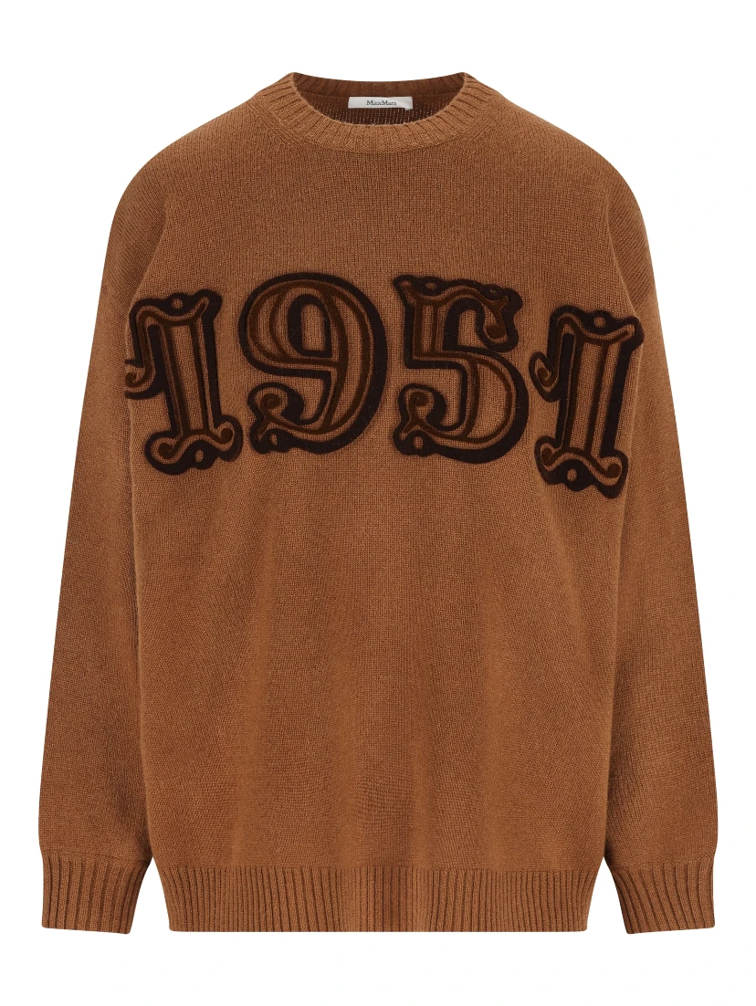 Max Mara Sweaters Leather Brown