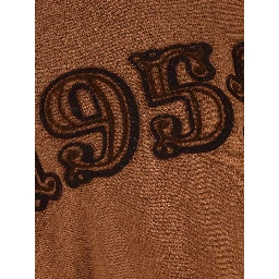 Max Mara Sweaters Leather Brown