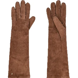 Max Mara Gloves Leather Brown
