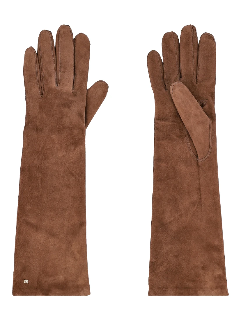 Max Mara Gloves Leather Brown