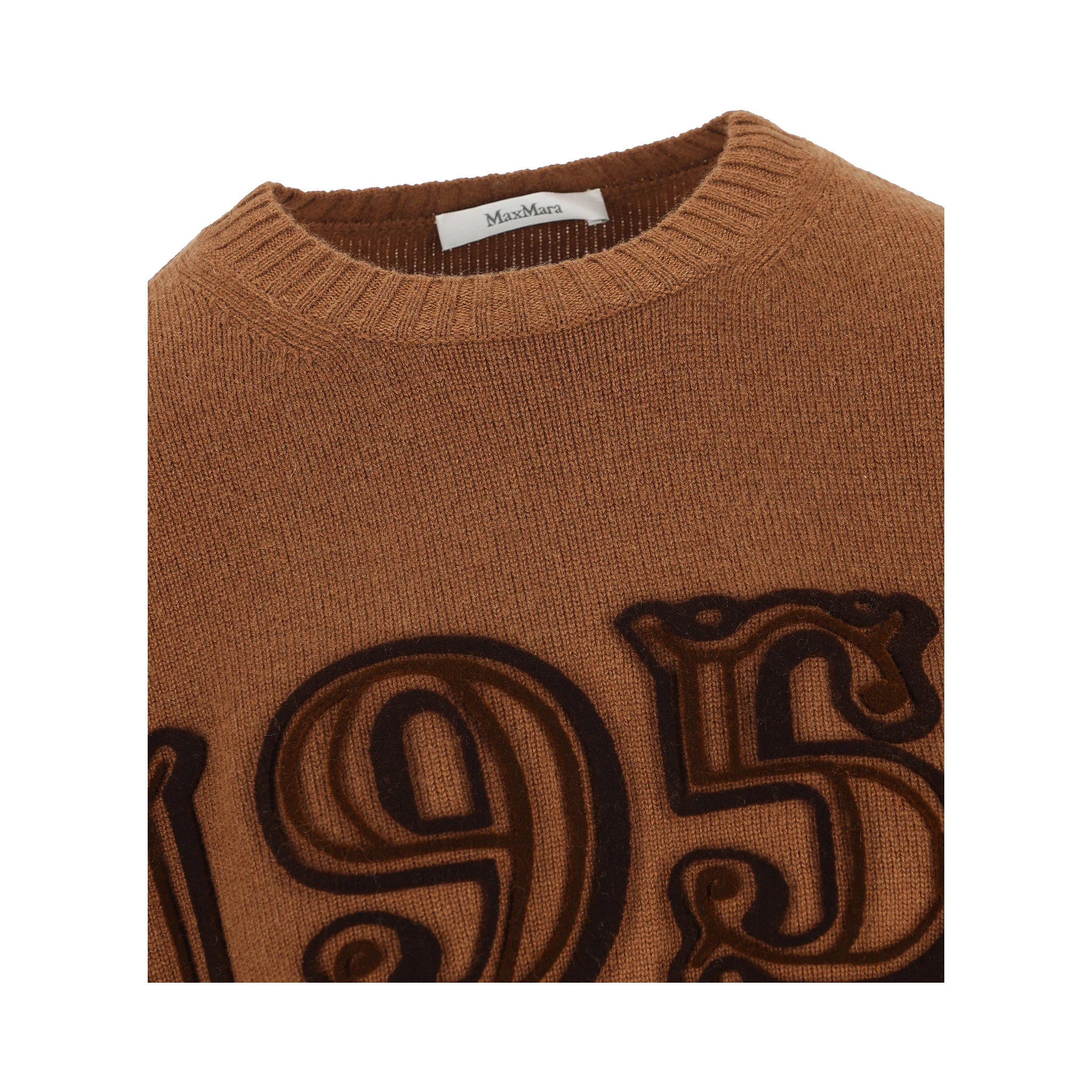 Max Mara Sweaters Leather Brown