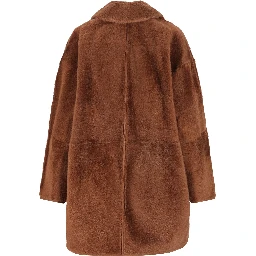 MAX MARA - ATELIER Coats Leather Brown