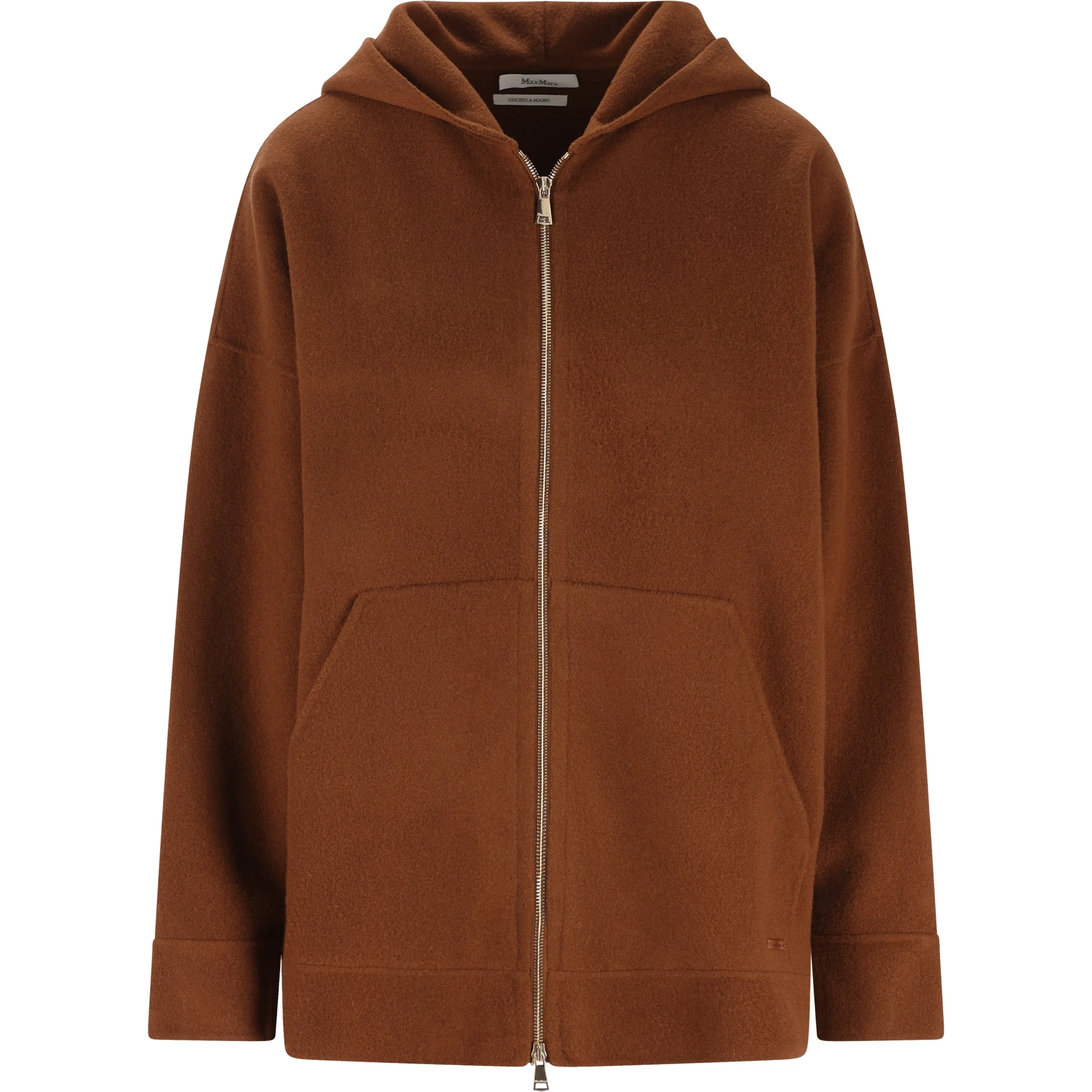 Max Mara Sweaters Leather Brown