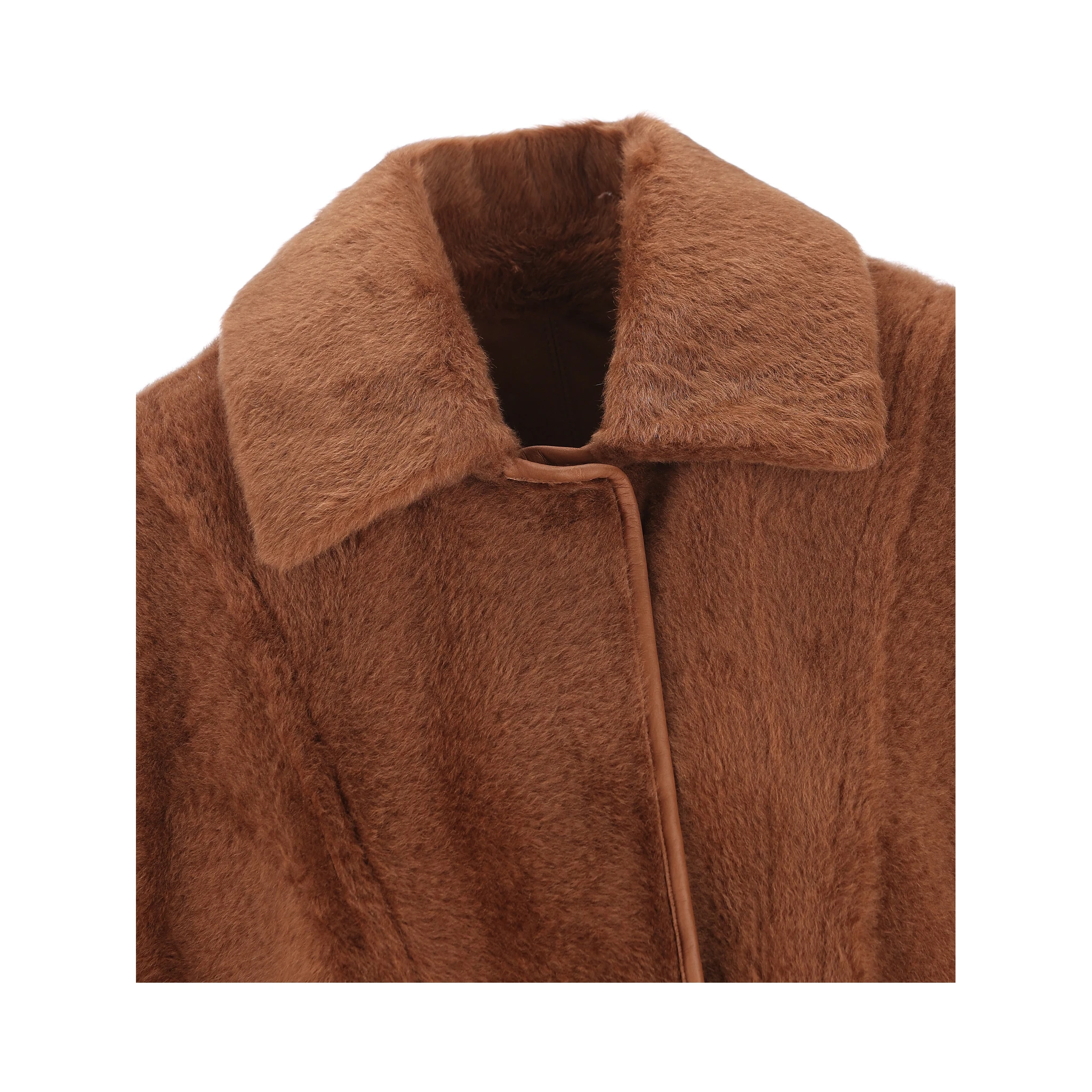MAX MARA - ATELIER Coats Leather Brown