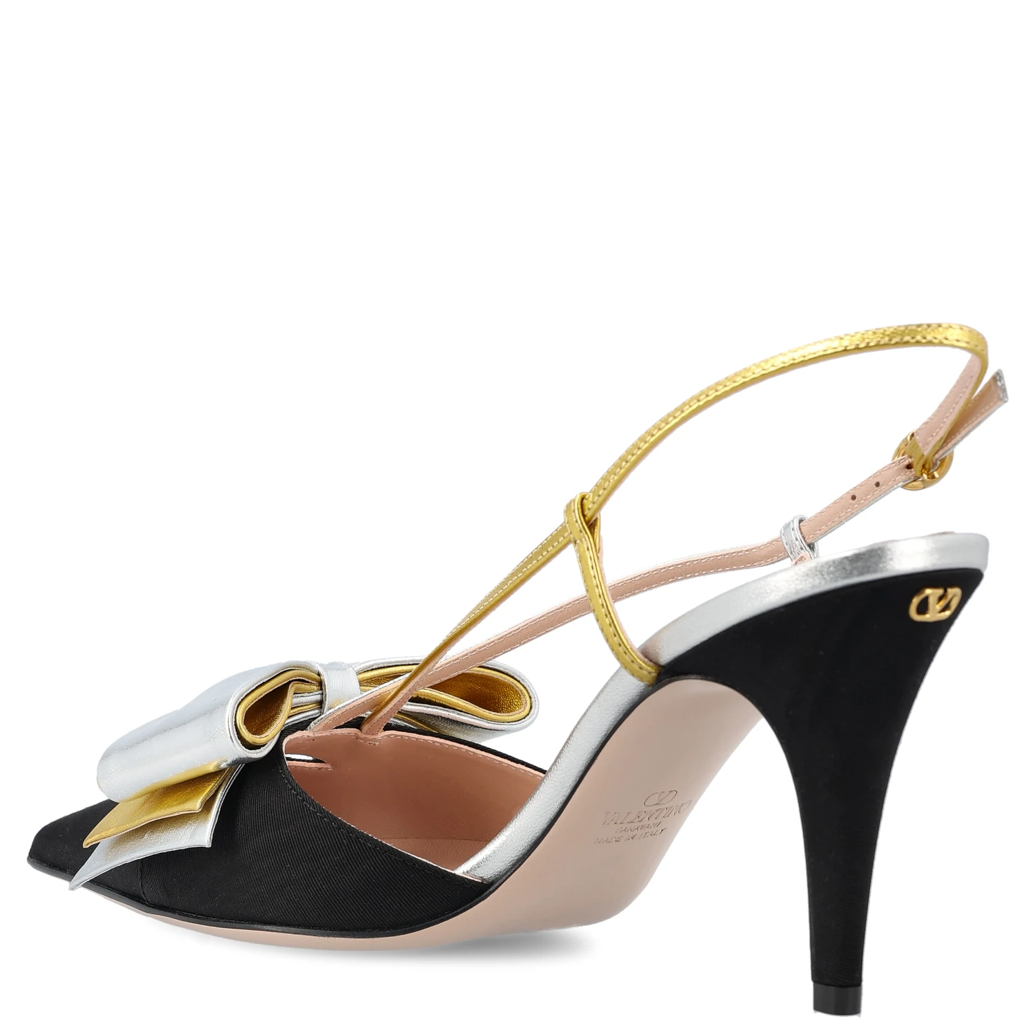 85mm Bow slingback pumps