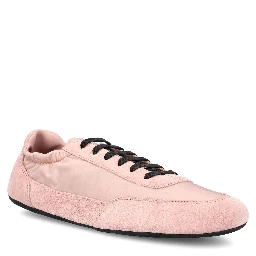 Collapse lace-up suede sneakers