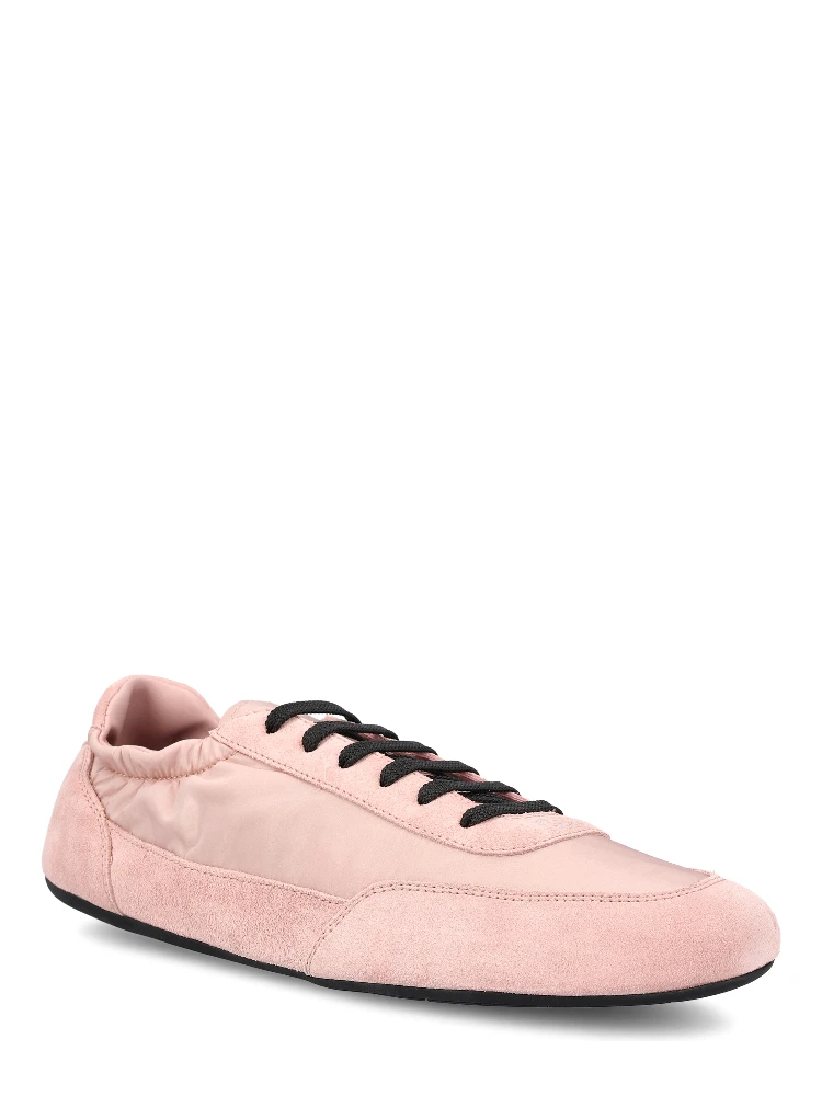 Collapse lace-up suede sneakers alternative