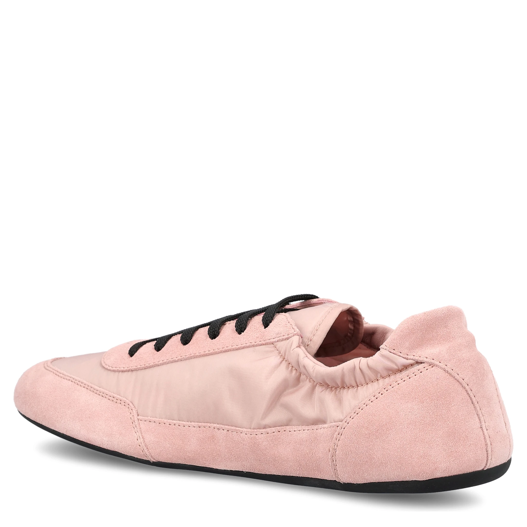Collapse lace-up suede sneakers