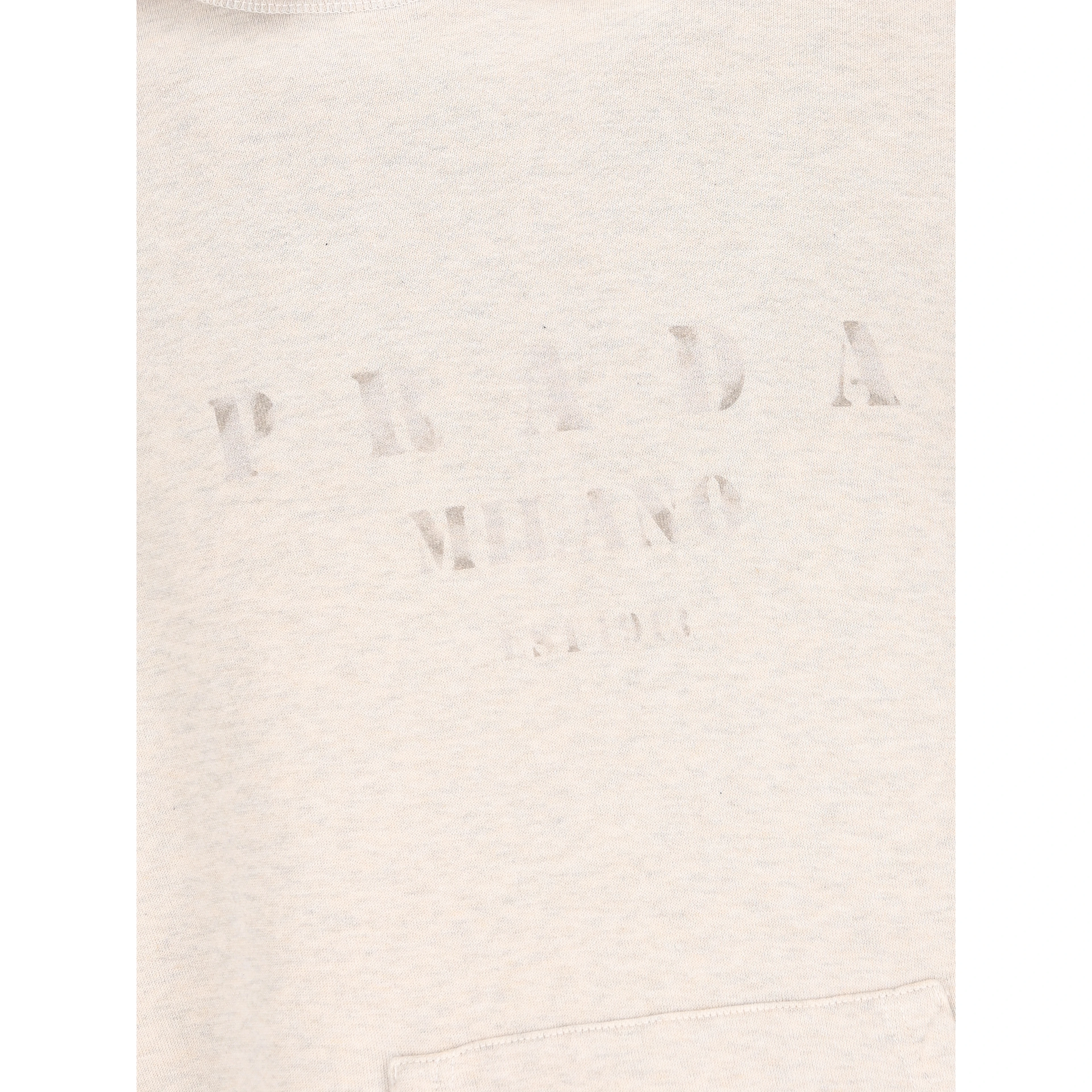 Logo-embroidered Cotton Hoodie In Beige