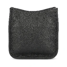 logo-plaque leather shoulder bag