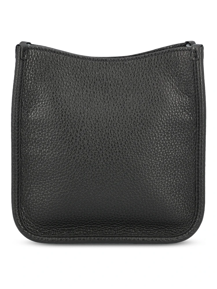 logo-plaque leather shoulder bag alternative