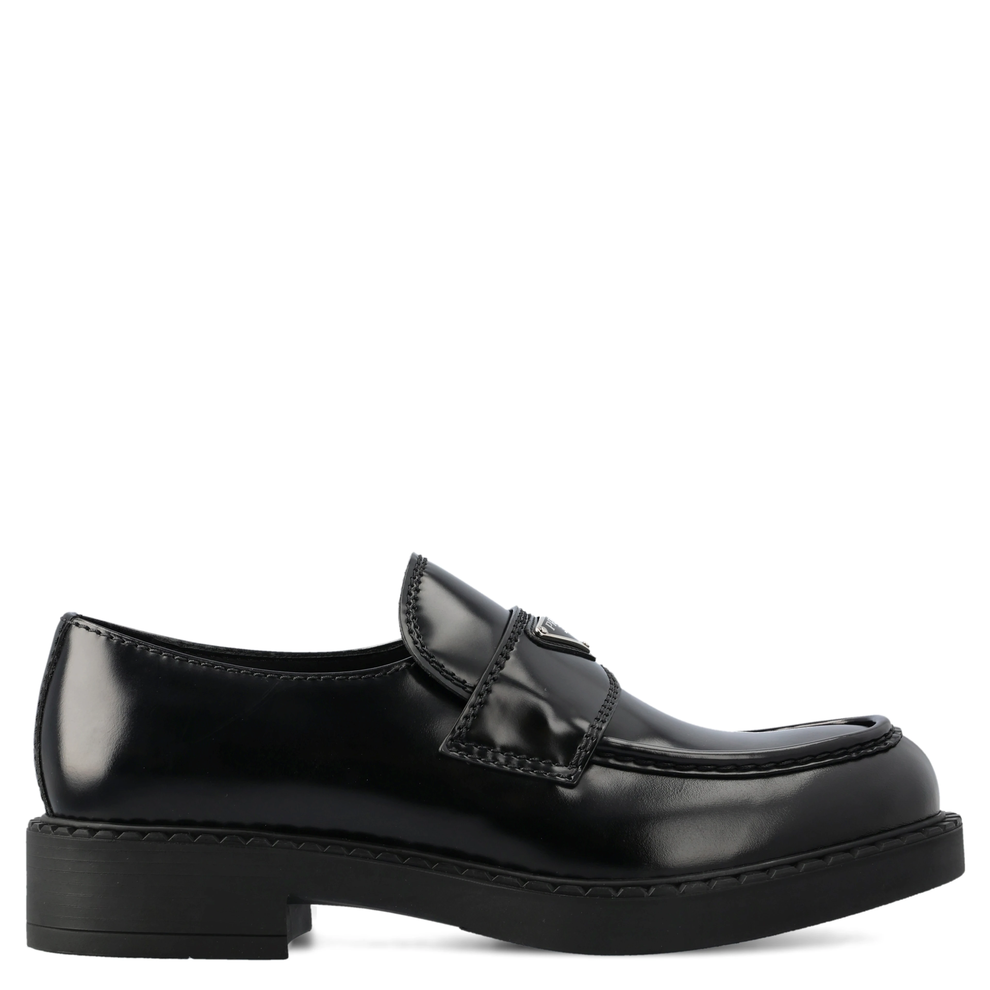 logo plaque loafers