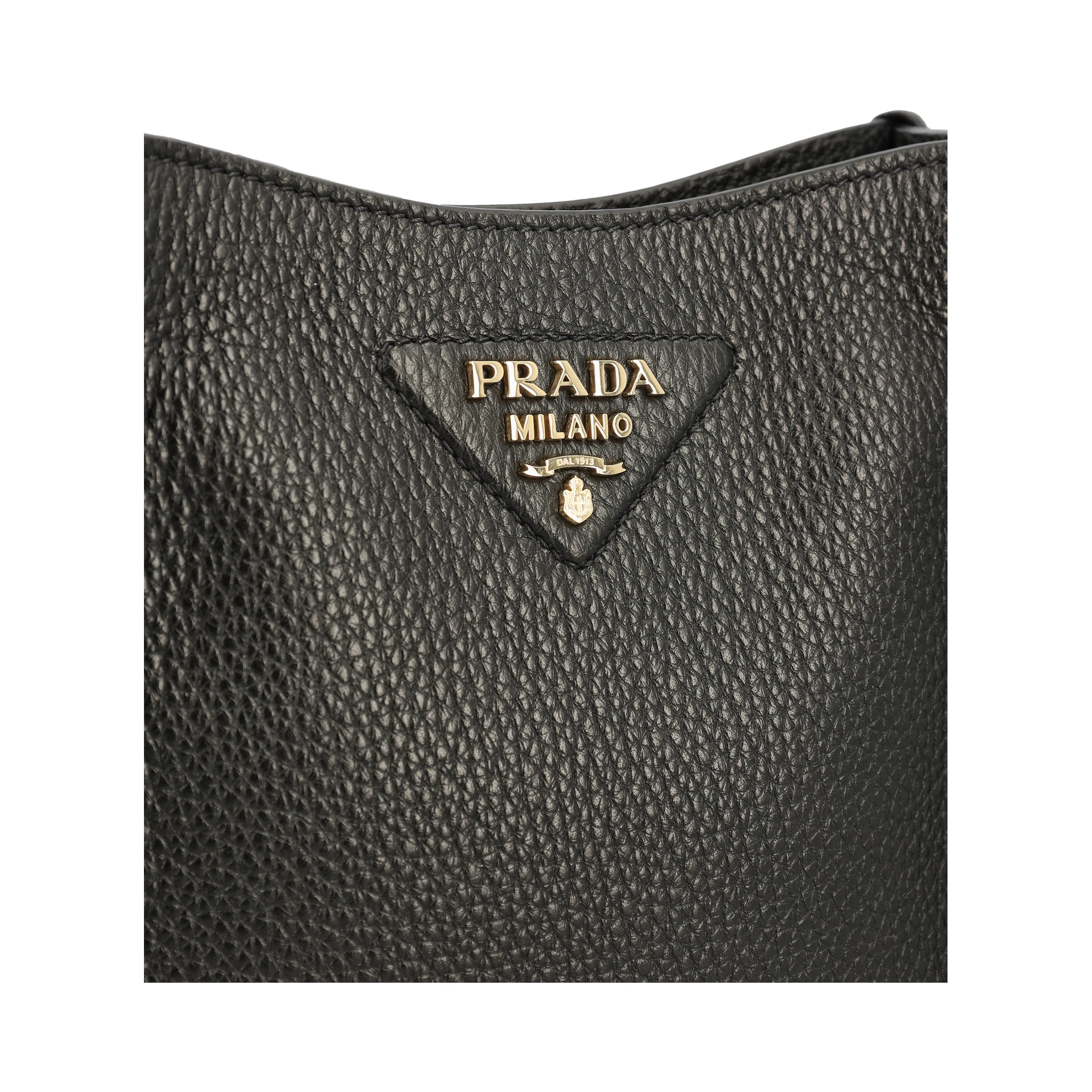 logo-plaque leather shoulder bag