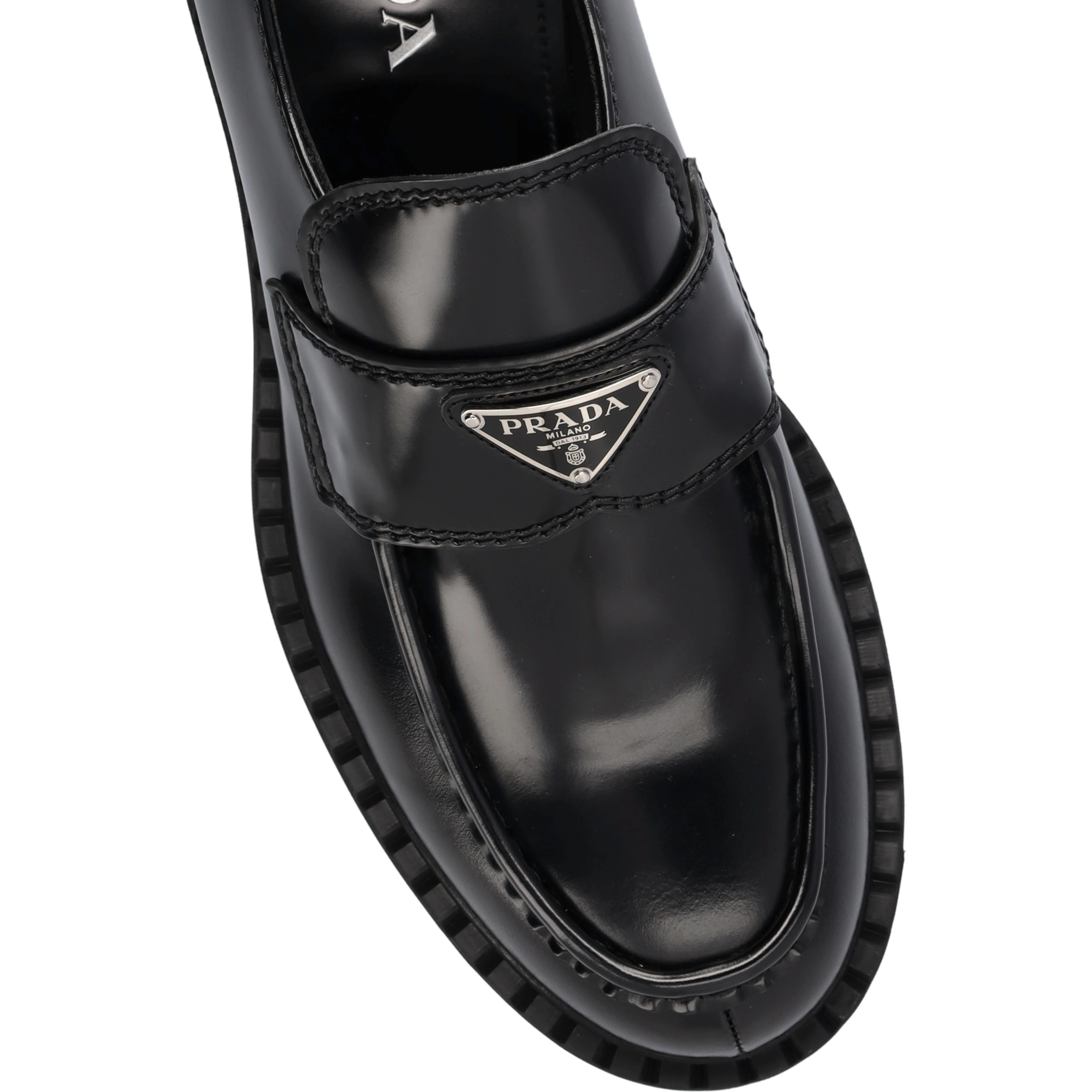 logo plaque loafers
