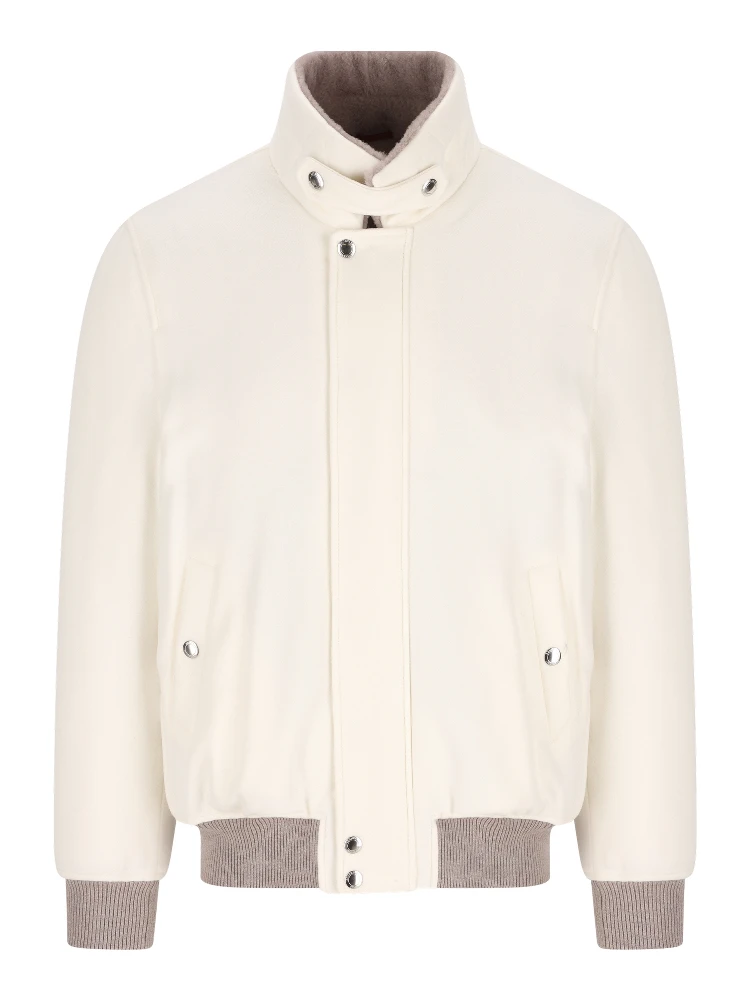 Cashmere bomber jacket