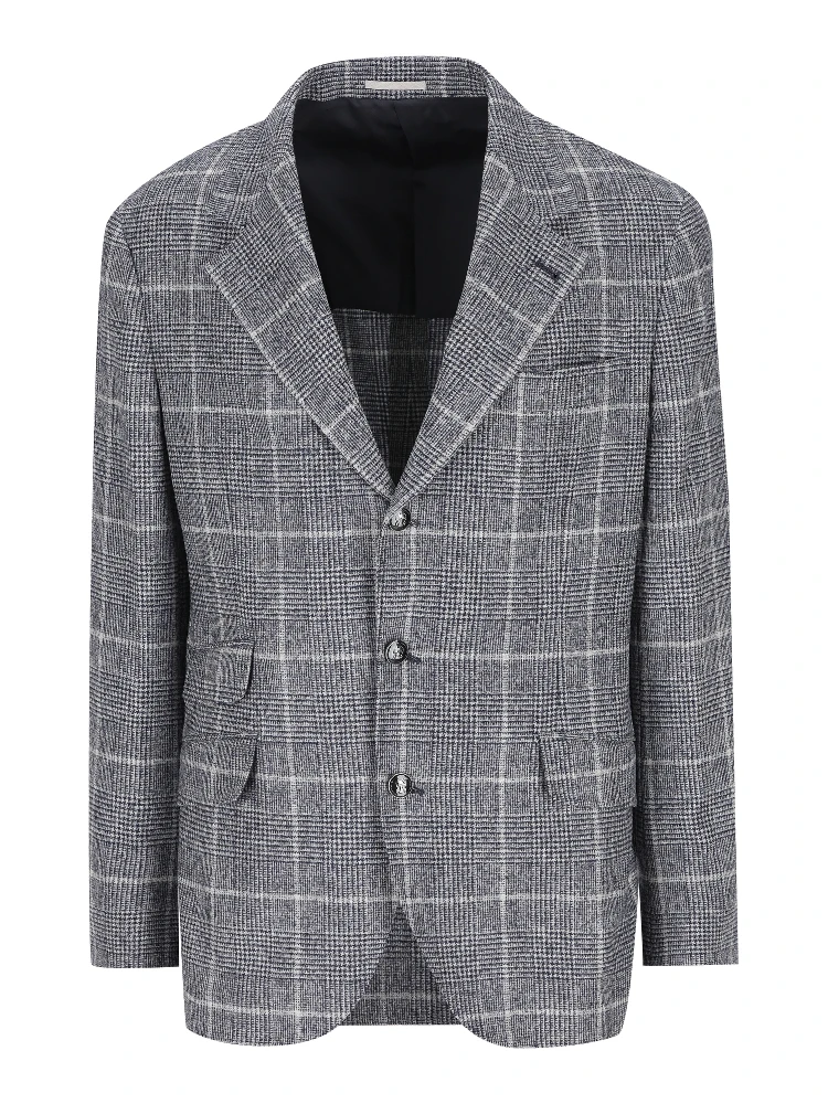 Checked blazer