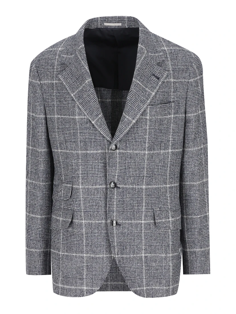 Checked blazer