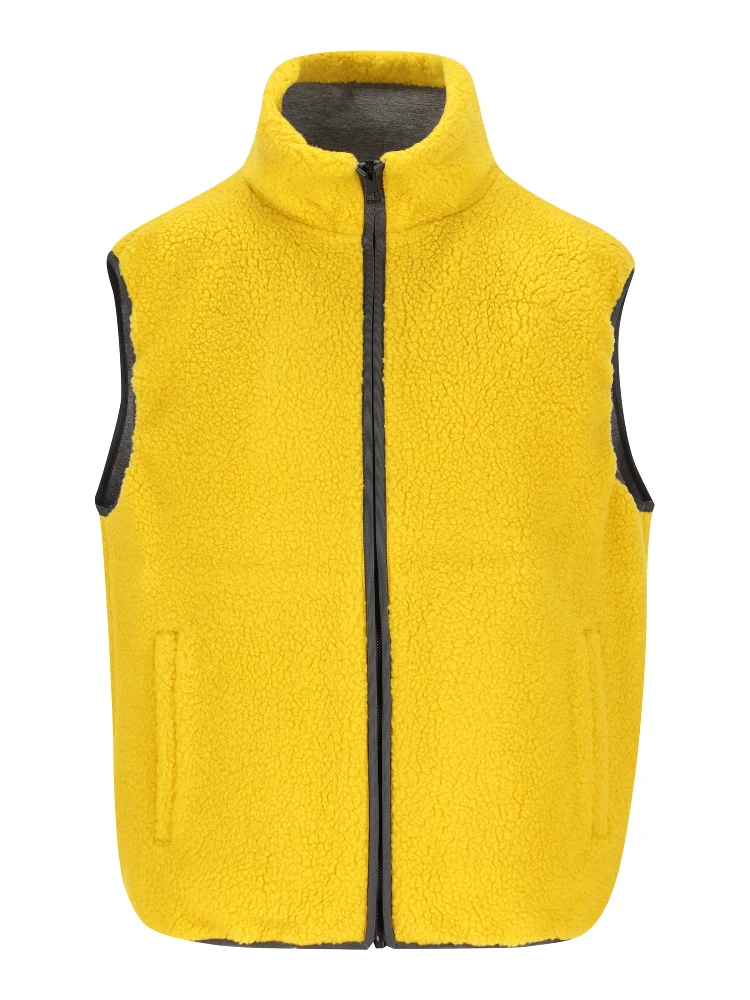 fleece zip-up gilet