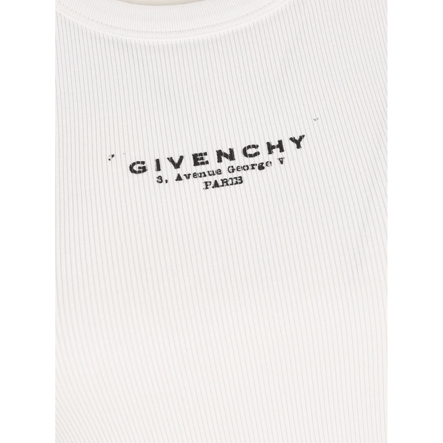 Ribbed logo top